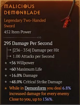 Malicious Demonblade